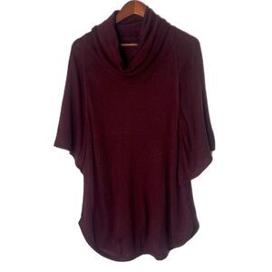 I.N.C International Concepts Cowl Neck Short Sleeve Angora Wool Blend Sweater